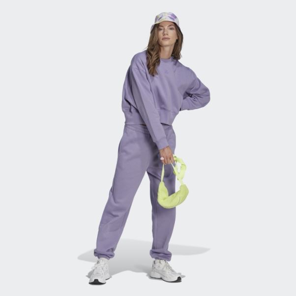Sweat Adidas Lilas Adicolor Essentials Crew