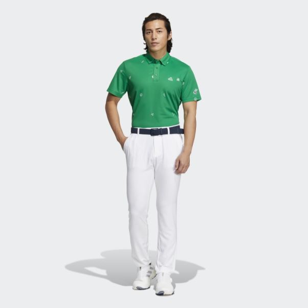 Polo Adidas Play Green Monogram Vert
