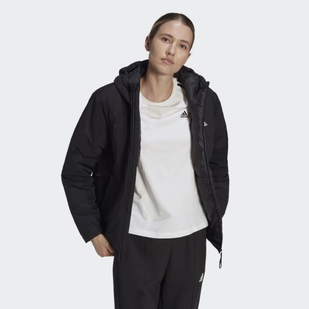 Veste à Capuche Isolée Adidas Bsc Strong Noir