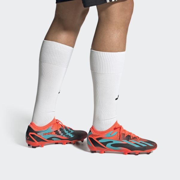 Adidas X Speedportal Messi.3 Chaussures De Sol Ferme Orange
