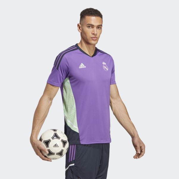 Maillot D'entrainement Adidas Real Madrid Condivo 22 Violet Mode