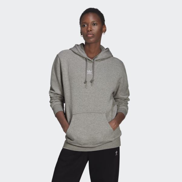 Sweat à Capuche Adidas Adicolor Essentials Gris Moyen