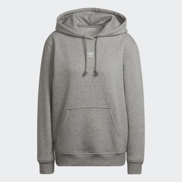 Sweat à Capuche Adidas Adicolor Essentials Gris Moyen