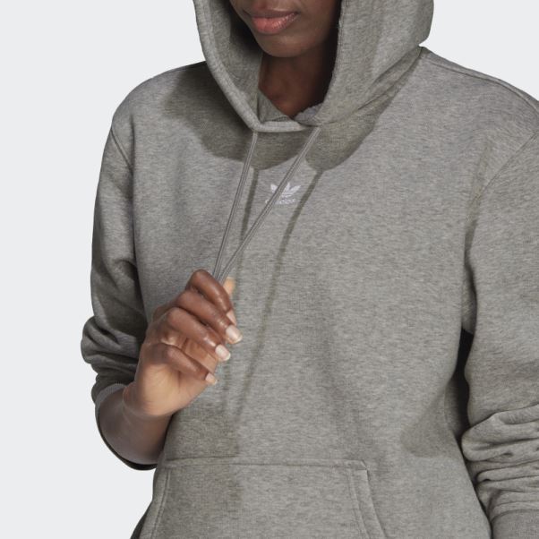 Sweat à Capuche Adidas Adicolor Essentials Gris Moyen
