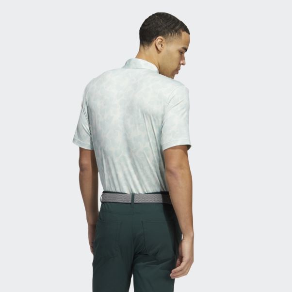 Polo Adidas Vert à Imprimé Prisma