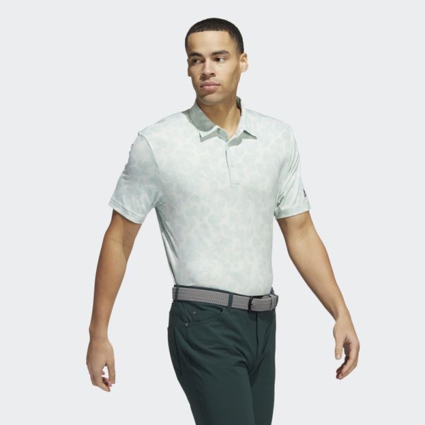 Polo Adidas Vert à Imprimé Prisma