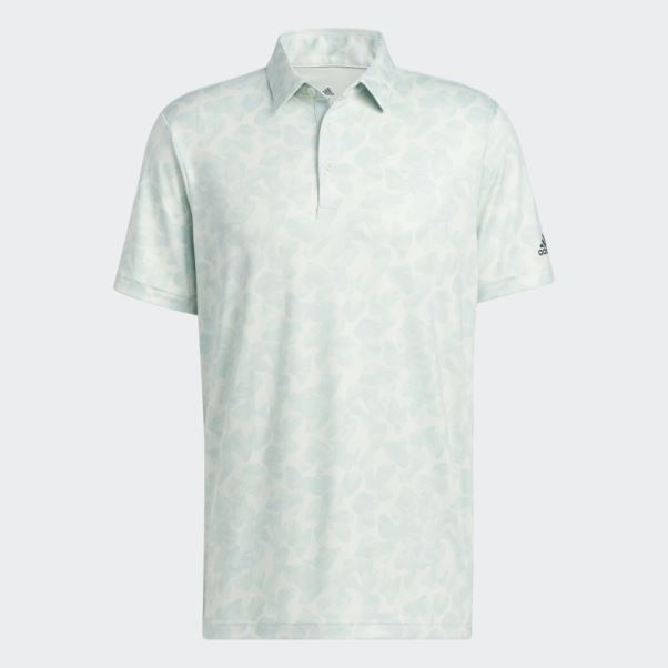 Polo Adidas Vert à Imprimé Prisma
