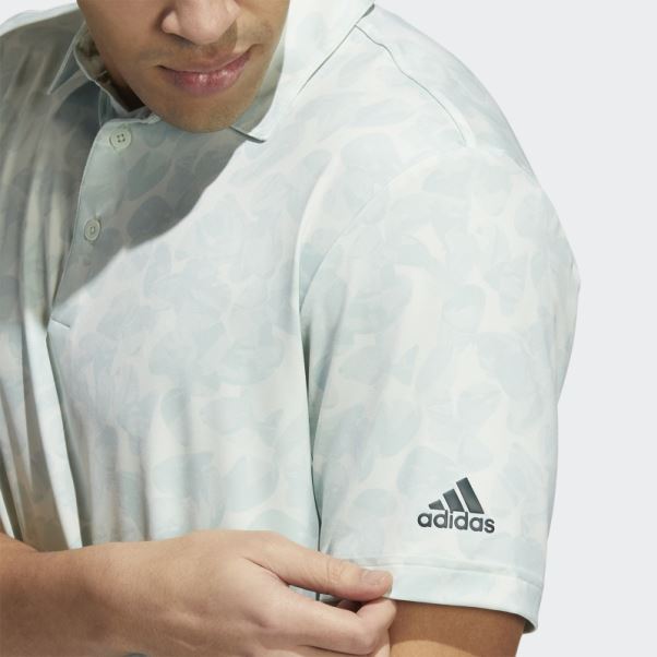 Polo Adidas Vert à Imprimé Prisma
