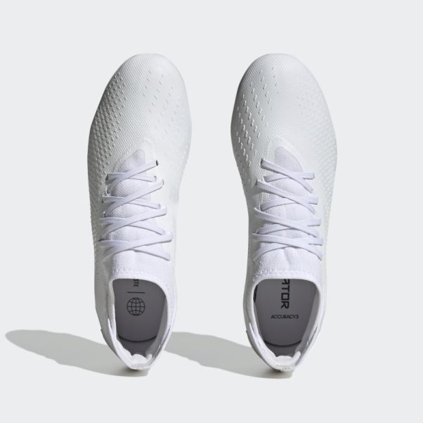 Predator Precision.3 Chaussures Multi-terrains Blanches Adidas