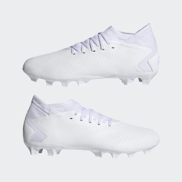Predator Precision.3 Chaussures Multi-terrains Blanches Adidas
