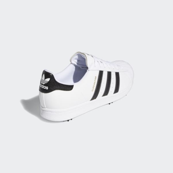 Adidas Golf Superstar Chaussures à Pointes Blanches