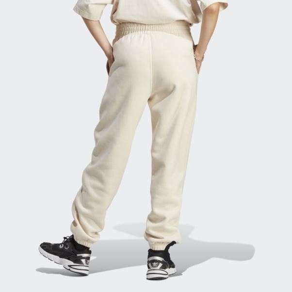 Pantalon De Jogging Polaire Essentials Blanc Adidas