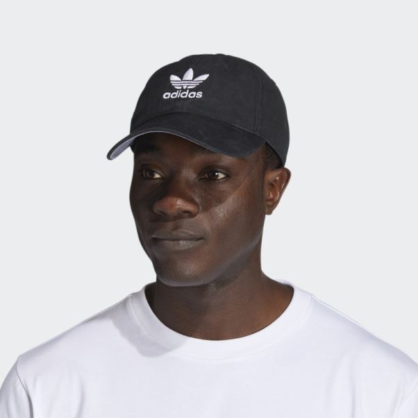 Chapeau Strap-back Décontracté Noir Adidas