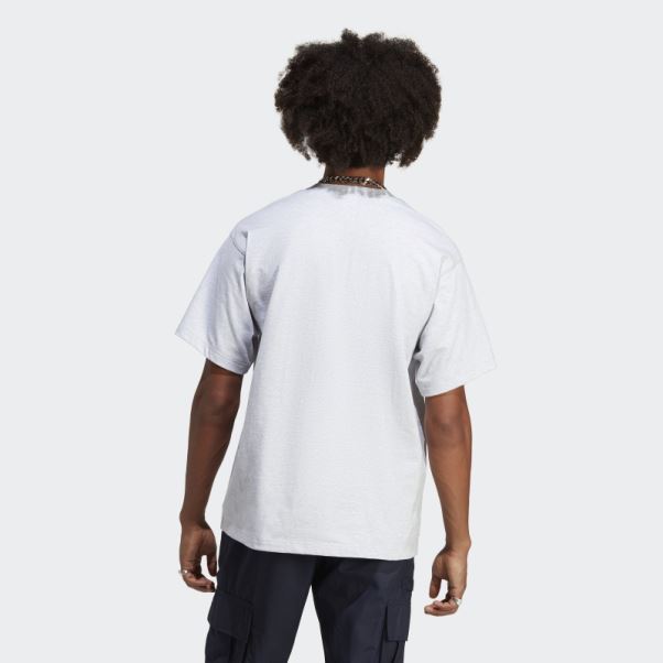 T-shirt Adidas Adicolor Contempo Gris Clair Chiné