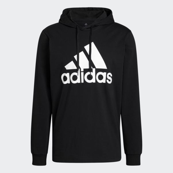 Sweat à Capuche Logo Essentials Noir Adidas