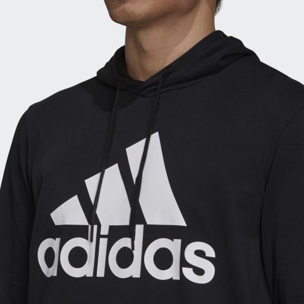 Sweat à Capuche Logo Essentials Noir Adidas