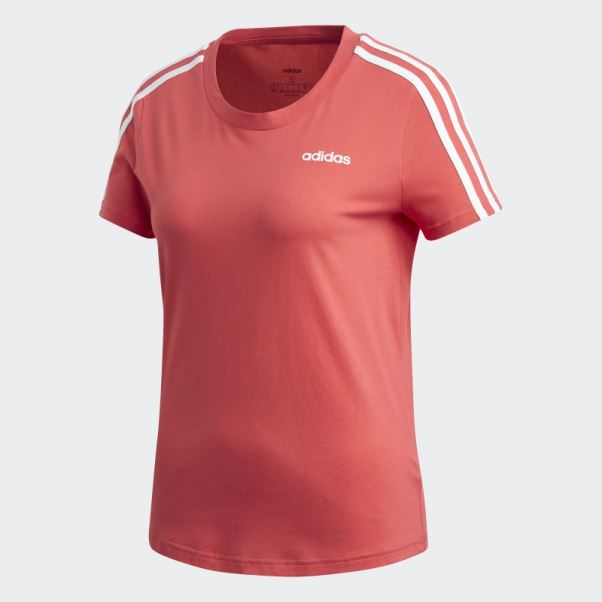 T-shirt Essentiel à 3 Bandes Adidas Core Rose