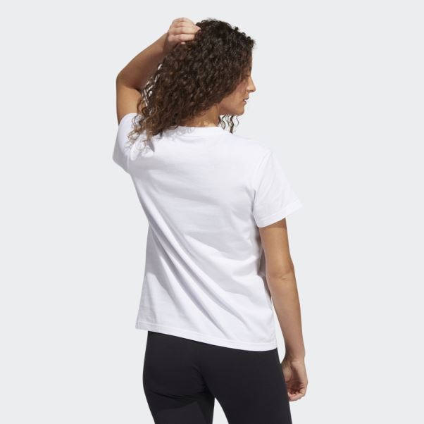 Monde De La Mode Blanche De T-shirt De Course Adidas