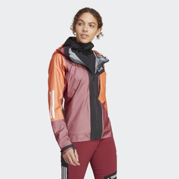Adidas Veste Techrock Light Gore-tex Rouge