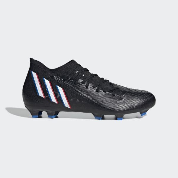 Adidas Predator Edge.3 Chaussures De Football Pour Terrain Sec Noir