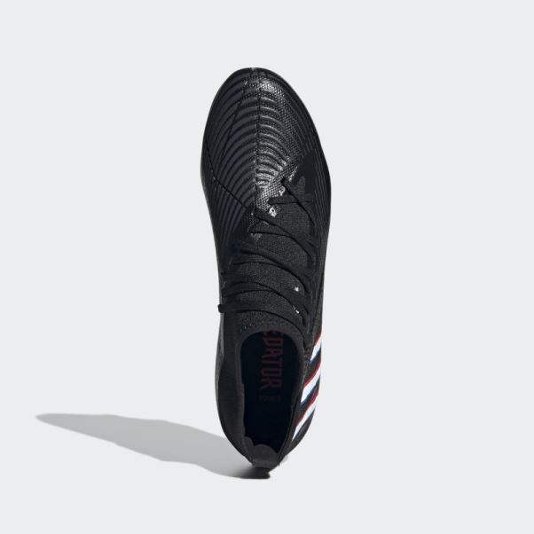 Adidas Predator Edge.3 Chaussures De Football Pour Terrain Sec Noir