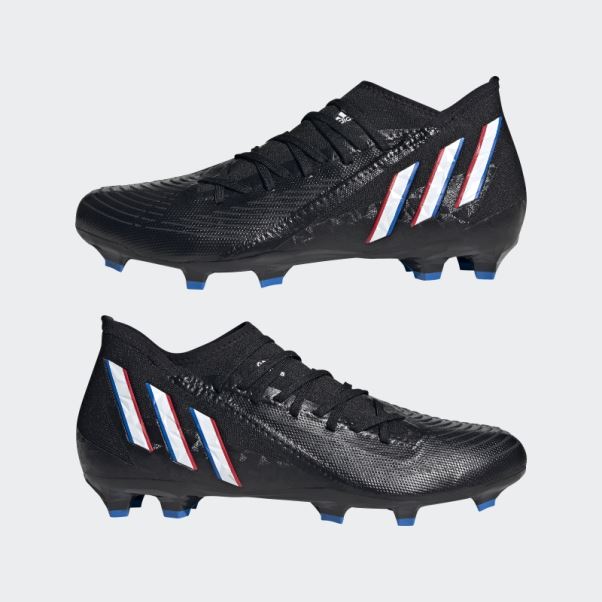 Adidas Predator Edge.3 Chaussures De Football Pour Terrain Sec Noir