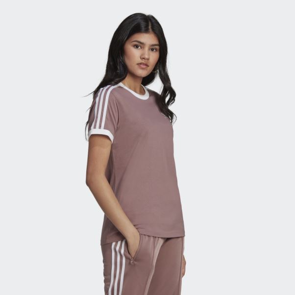 Adidas Adicolor Classics 3-stripes Tee Violet