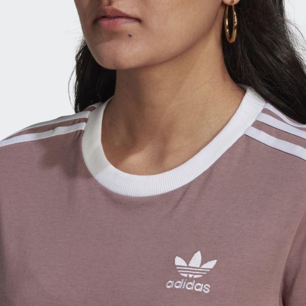 Adidas Adicolor Classics 3-stripes Tee Violet