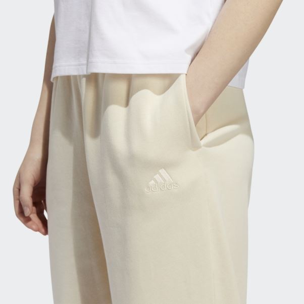 Adidas Pantalon De Jogging Imprimé Fleuri à Revers écru
