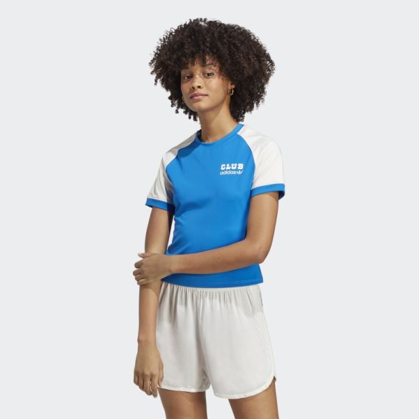 Tee Shirt Version Club Bleu Oiseau Bleu Adidas