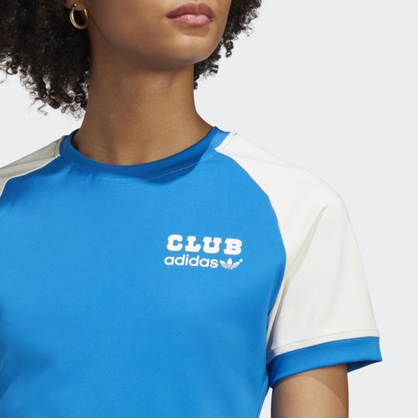 Tee Shirt Version Club Bleu Oiseau Bleu Adidas