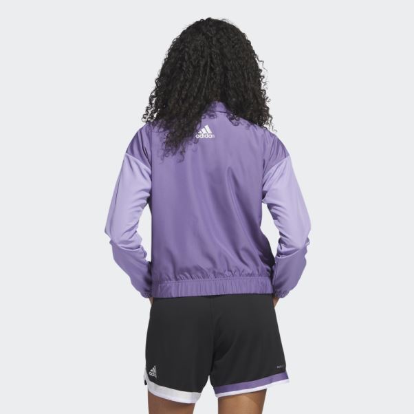 Veste Tech Violette Candace Parker Royal Adidas