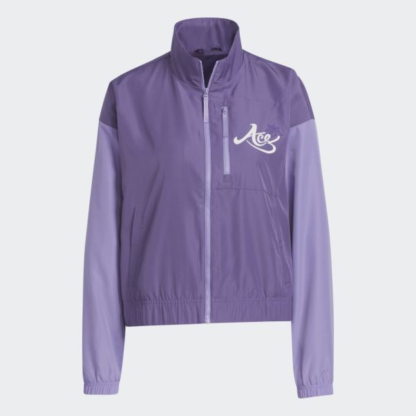 Veste Tech Violette Candace Parker Royal Adidas