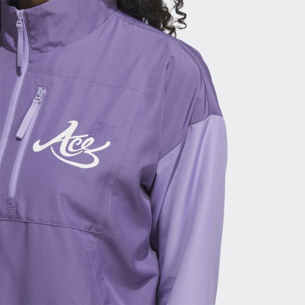 Veste Tech Violette Candace Parker Royal Adidas
