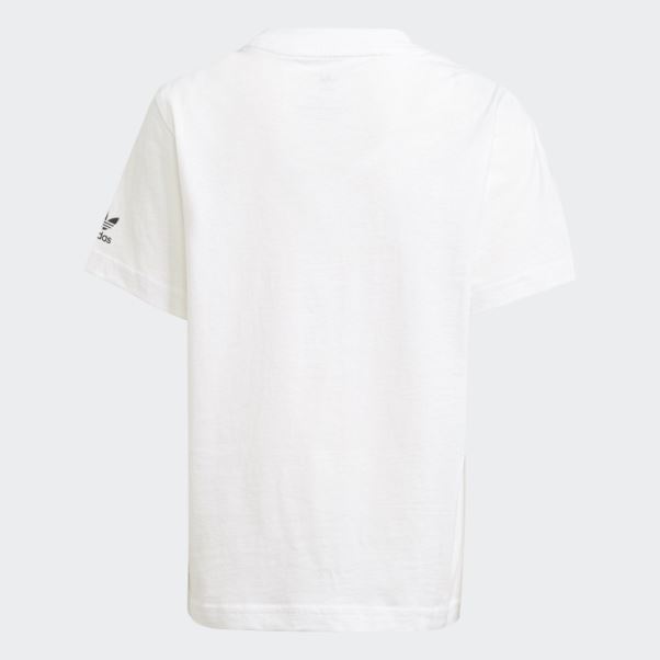 Adidas Short Graphique Trèfle Tee Set Blanc