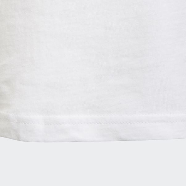 Adidas Short Graphique Trèfle Tee Set Blanc
