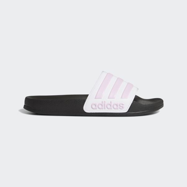 Claquettes De Douche Adidas Adilette Blanches