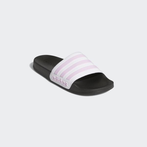 Claquettes De Douche Adidas Adilette Blanches