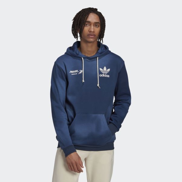 Sweat à Capuche Graphique Mellow Ride Club Adidas Bleu Marine