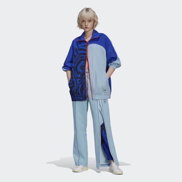 Arctic Blue Hot Adidas By Stella Mccartney Haut De Survêtement Color Block