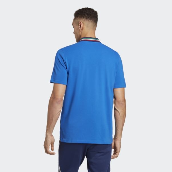 Polo Adidas Bleu Italie