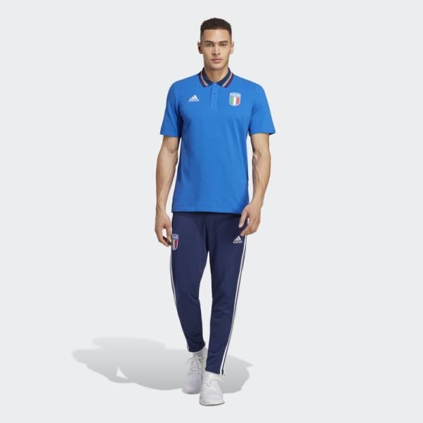 Polo Adidas Bleu Italie