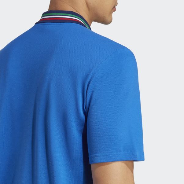 Polo Adidas Bleu Italie