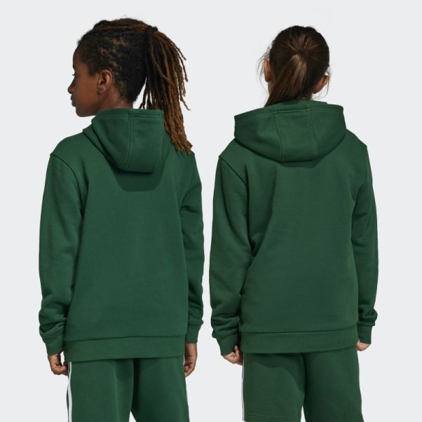 Adidas Sweat à Capuche Trèfle Vert Foncé