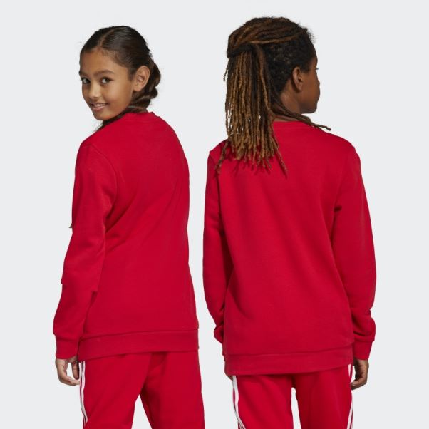 Sweat Ras Du Cou Trèfle écarlate Adidas