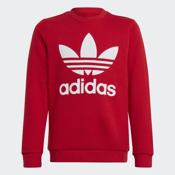 Sweat Ras Du Cou Trèfle écarlate Adidas