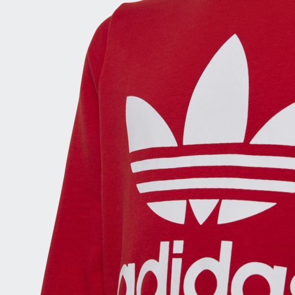 Sweat Ras Du Cou Trèfle écarlate Adidas