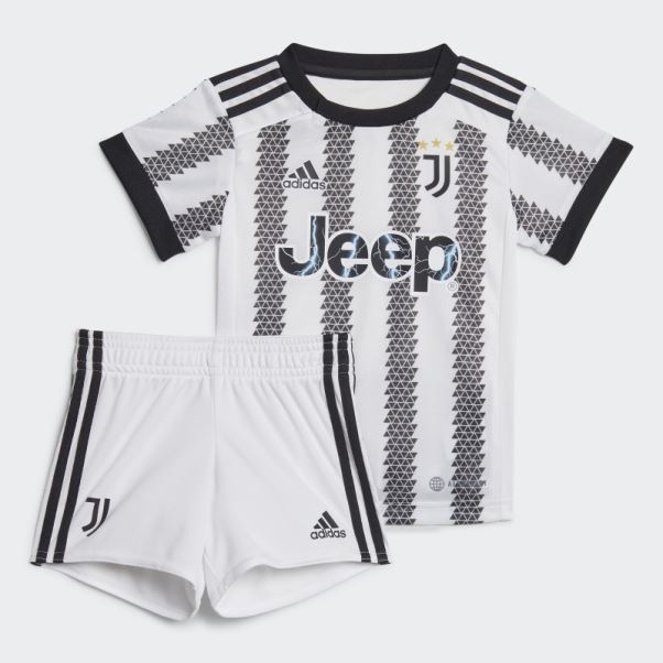Tenue Bébé Adidas Domicile Juventus 22/23 Blanc
