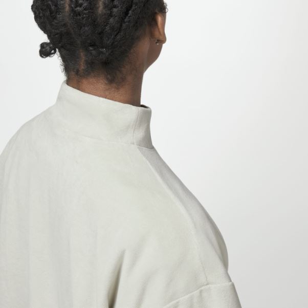 Vert Adidas One Basketball Velours 1/2-zip Sweat Mode