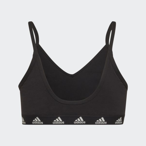 Soutien-gorge Purebare Noir En Coton à Maintien Léger Adidas